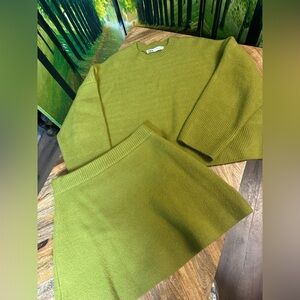 Zara NWOT Skirt Set Skirt and Sweater Set Size Small